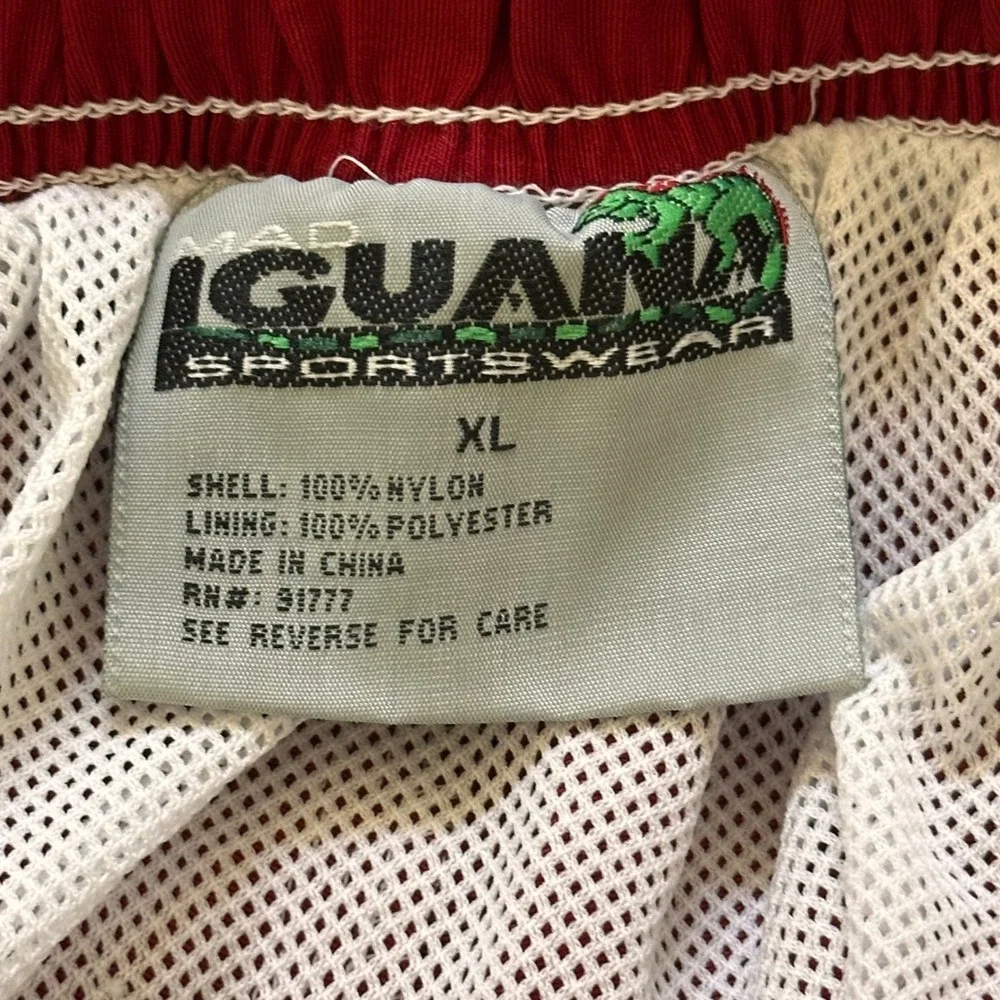 Mad Iguana Sportswear‎ youth XL Red Tribal Wave Board Shorts Cargo Swim Trunks